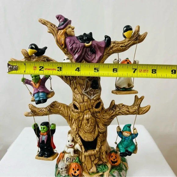 Lights up! Halloween Tree with Witches and Ghouls - Picture 14 of 14